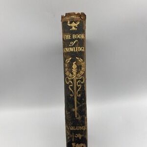 Antique The Book of Knowledge Volume III 3 Children's Encyclopedia 1919